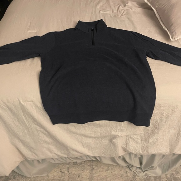 Navy Blue Ralph Lauren Quarterzip - Picture 4 of 4